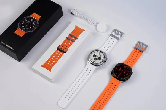 Neueste 2025 W7 Ultra GPS Runde Smartwatch für Männer und Frauen Herzfrequenzmesser Batterie 3.8V/400mAh-702224