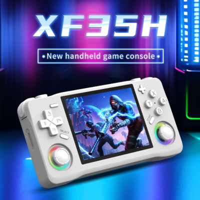 XF35H 3,5 Zoll WIFI Retro Handheld Game Console 3D Kids Mini Arcade Classic Game Player mit EMMC RAM und Rk3326 CPU
