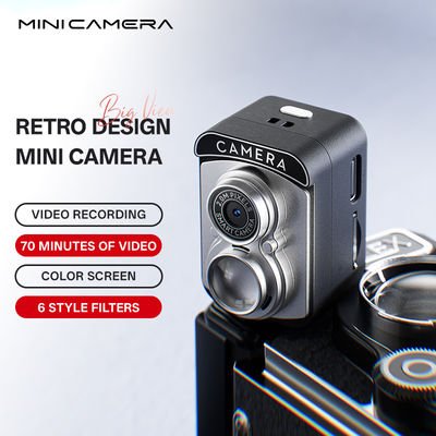 Mini-Kamera mit Bildschirm HD 1080p Retro Ultra Kompakt Camcorder